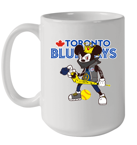 Toronto Blue Jays MLB Baseball Mickey Peace Sign Sports Ceramic Mug 15oz