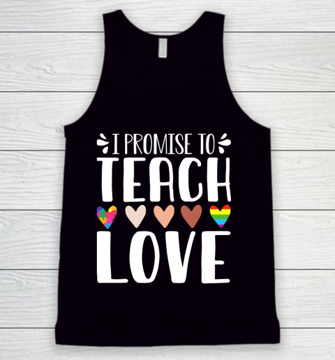 I Promise To Teach Love Autism African LGBT Pride Tank Top