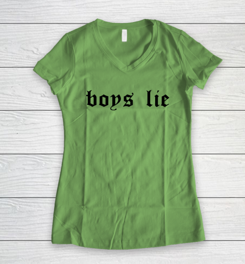 Boys Lie Women's V-Neck T-Shirt 5