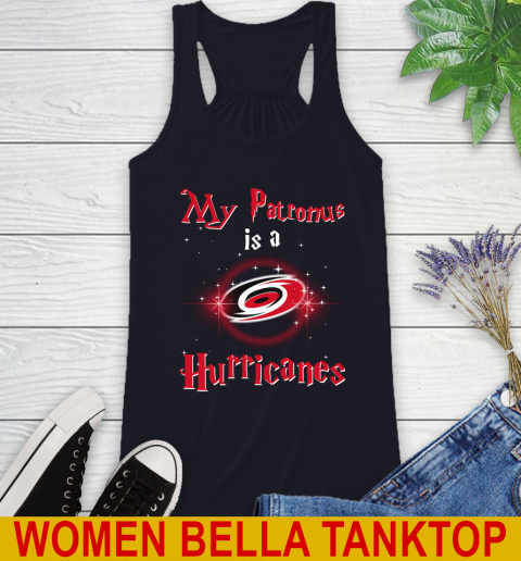 NHL Hockey Harry Potter My Patronus Is A Carolina Hurricanes Racerback Tank 8
