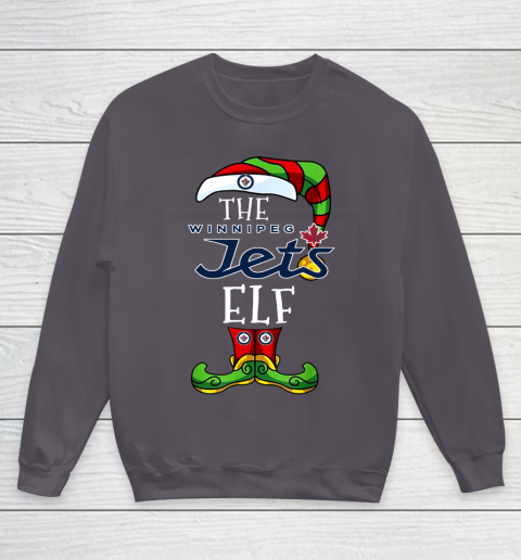 Winnipeg Jets Christmas ELF Funny NHL Youth Sweatshirt 5