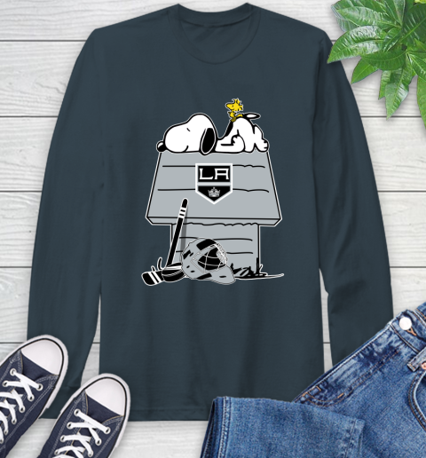 Los Angeles Kings NHL Hockey Snoopy Woodstock The Peanuts Movie Long Sleeve T-Shirt 8