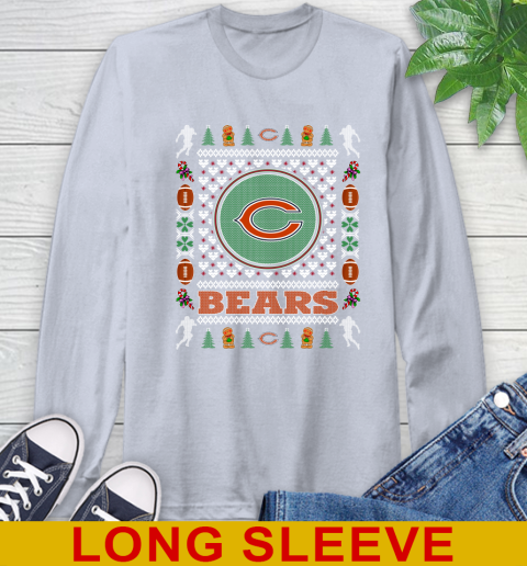 Chicago Bears Merry Christmas NFL Football Loyal Fan Long Sleeve T-Shirt 6