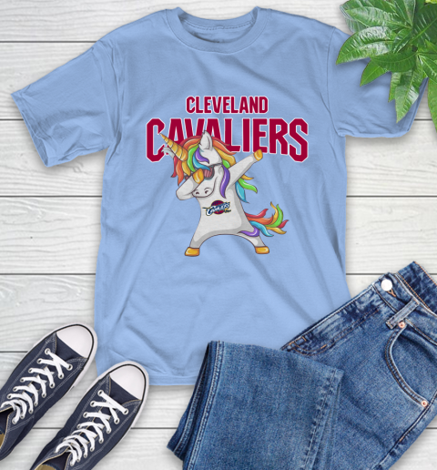 Cleveland Cavaliers NBA Basketball Funny Unicorn Dabbing Sports T-Shirt 11
