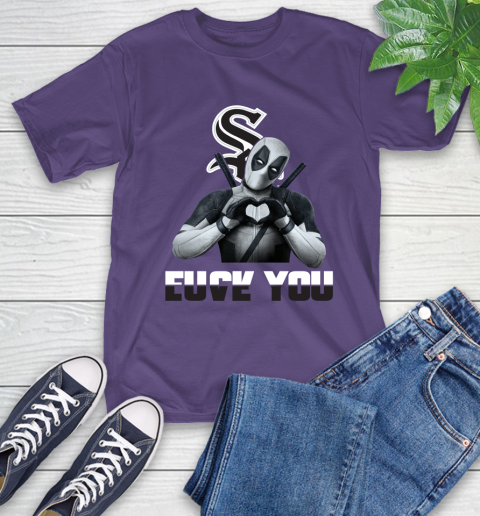 MLB Chicago White Sox Deadpool Love You Fuck You Baseball Sports T-Shirt 5