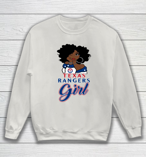 Texas Rangerss Girl MLB Sweatshirt 10
