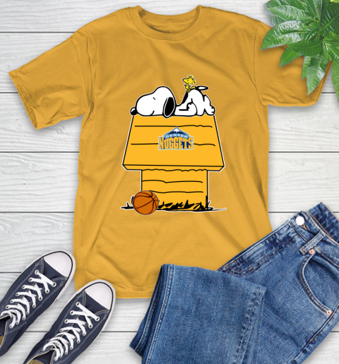 Denver Nuggets NBA Basketball Snoopy Woodstock The Peanuts Movie T-Shirt 3