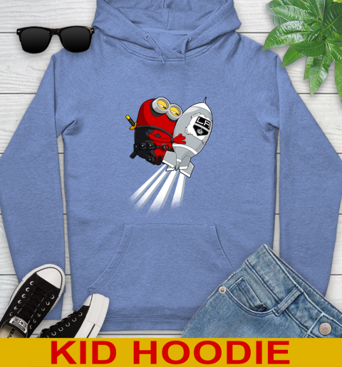 NHL Hockey Los Angeles Kings Deadpool Minion Marvel Shirt Youth Hoodie 12