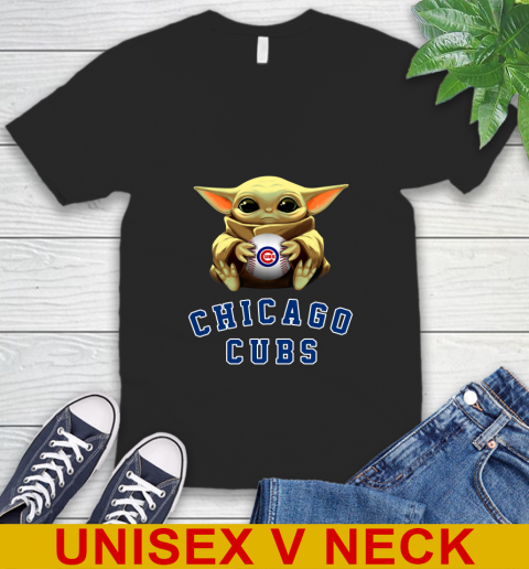 MLB Baseball Chicago Cubs Star Wars Baby Yoda Shirt 50