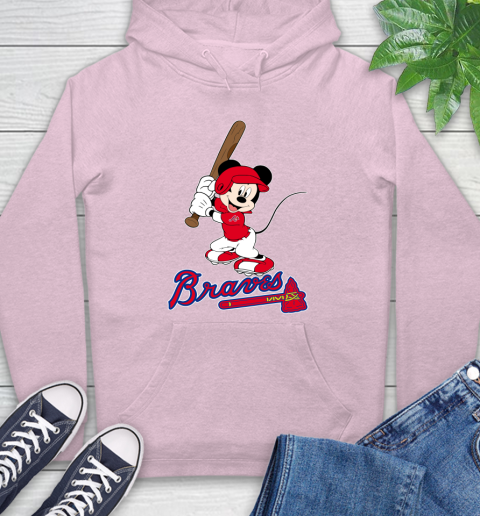 MLB Baseball Atlanta Braves Cheerful Mickey Mouse Shirt Hoodie 10