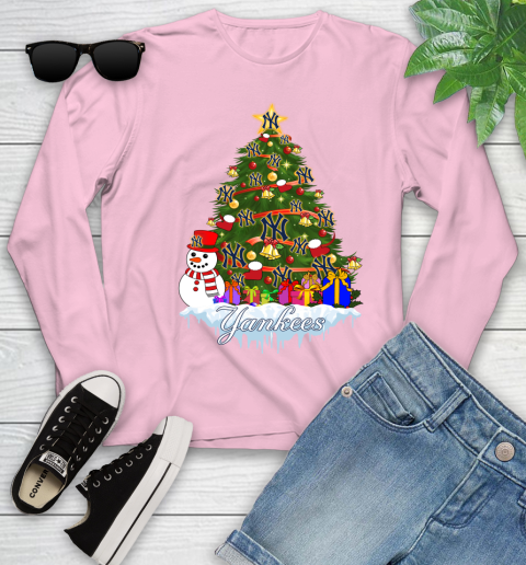 New York Yankees Merry Christmas MLB Baseball Sports Youth Long Sleeve 10