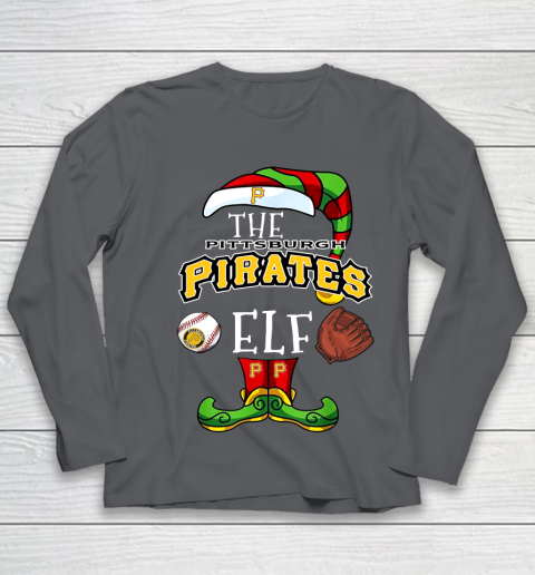 Pittsburgh Pirates Christmas ELF Funny MLB Youth Long Sleeve 6