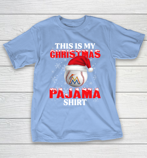 Miami Marlins This Is My Christmas Pajama Shirt MLB T-Shirt 10