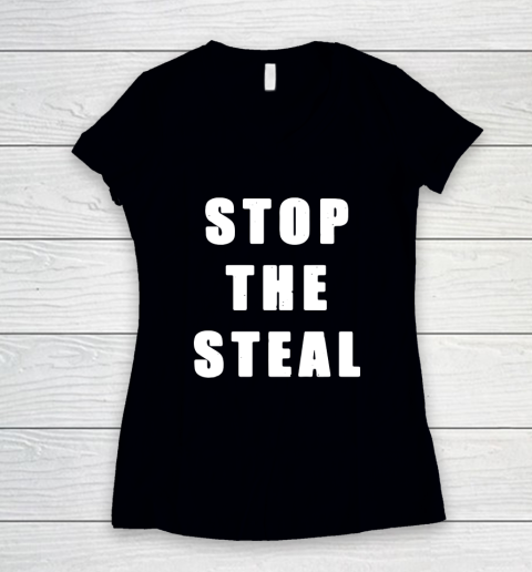 Stop The Steal Women's V-Neck T-Shirt