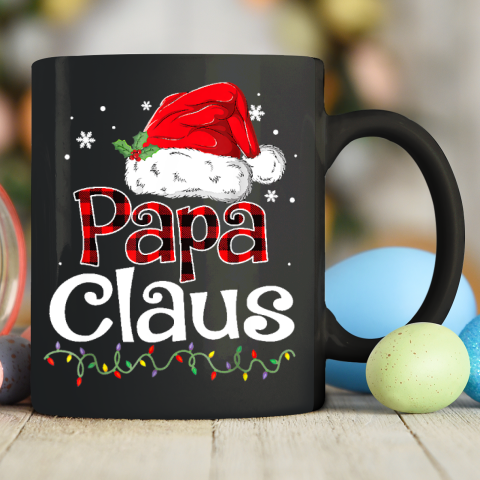 Papa Claus Santa Funny Christmas Pajama Matching Family Ceramic Mug 11oz