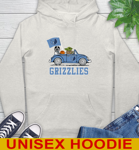 NBA Basketball Memphis Grizzlies Darth Vader Baby Yoda Driving Star Wars Shirt Hoodie 12