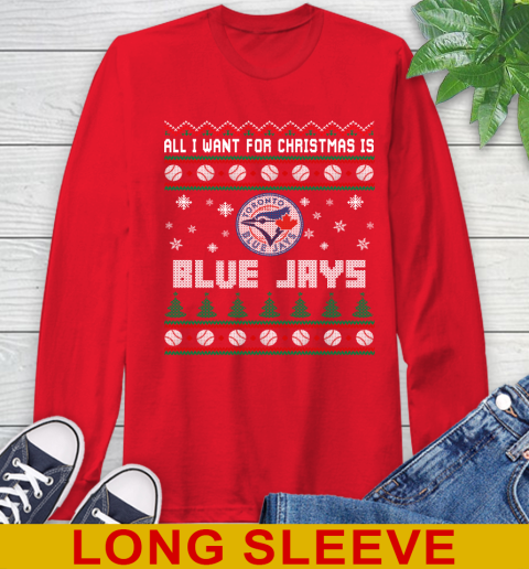 MLB All I Want For Christmas Is Toronto Blue Jays Baseball Sports 66
