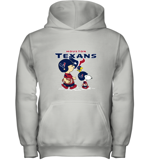 Houston Texans Let's Play Football Together Snoopy NFL Youth Hoodie