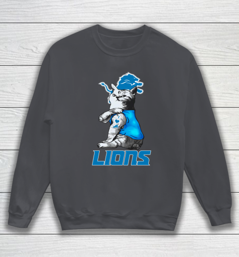 NFL Football My Cat Loves Detroit Lions Sweatshirt 4