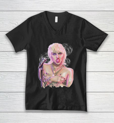 Miley Cyrus V-Neck T-Shirt