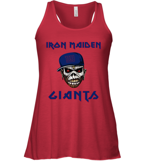 NFL New York Giants Iron Maiden Rock Band Music Football Sports ooLAU4Cw6XR flowy tank 32 95 151514 front red