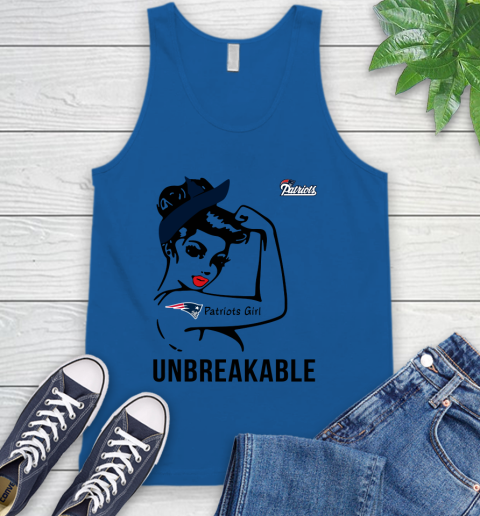 NFL New England Patriots Girl Unbreakable Football Sports Tank Top 3