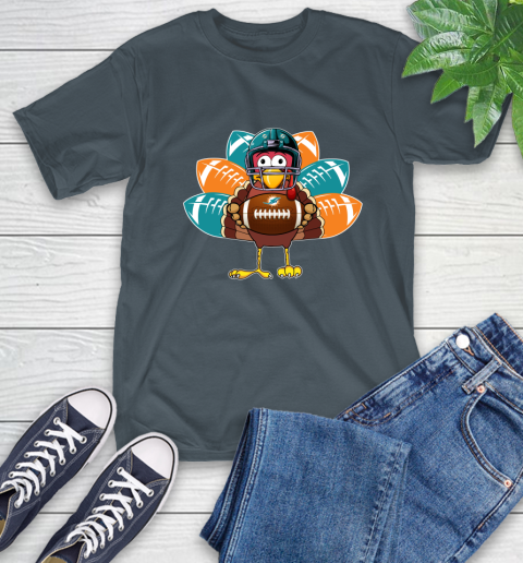 Miami Dolphins Turkey Thanksgiving Day T-Shirt 9