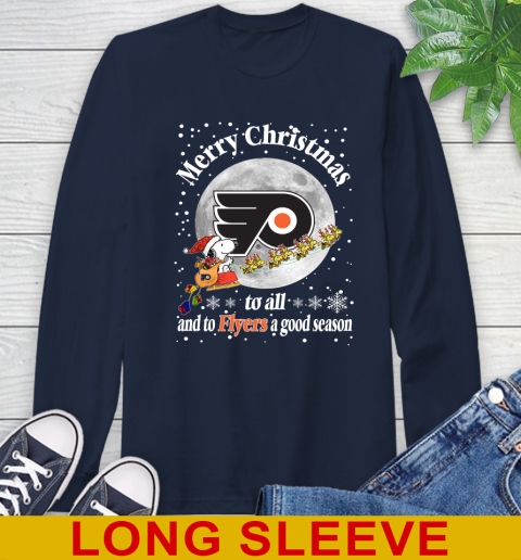 Philadelphia Flyers Merry Christmas To All And To Flyers A Good Season NHL Hockey Sports Long Sleeve T-Shirt 3