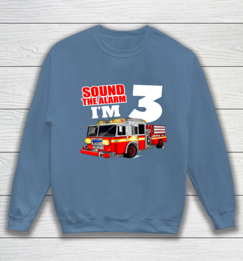 Kids Fire Truck 3rd Birthday T Shirt Boy Firefighter 3 Years Old Sweatshirt 6