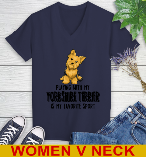 Playing with my yorkshire terrier is my favorite sport 71