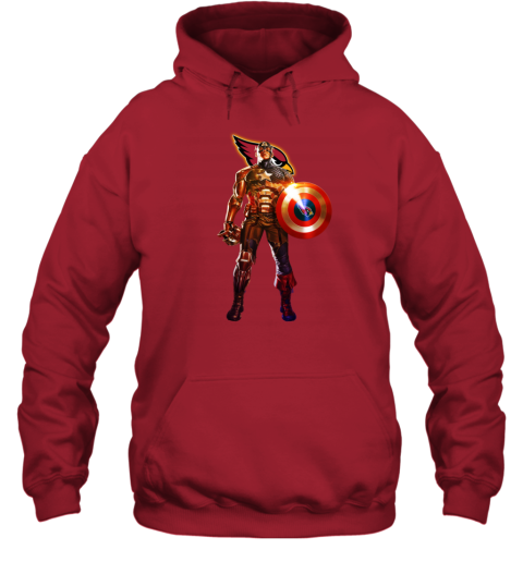 NFL Captain America Arizona Cardinals Hoodie sxii nfl captain america arizona cardinals hoodie 23 front red