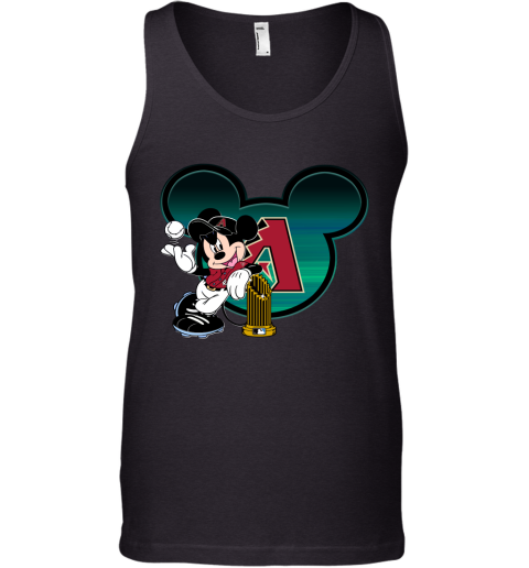 MLB Arizona Diamondbacks The Commissioner's Trophy Mickey Mouse Disney Baseball T Shirt o3Q503R5qXW unisex tank 17 95 151514 front black