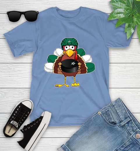 Dallas Stars Turkey Thanksgiving Day Youth T-Shirt 11