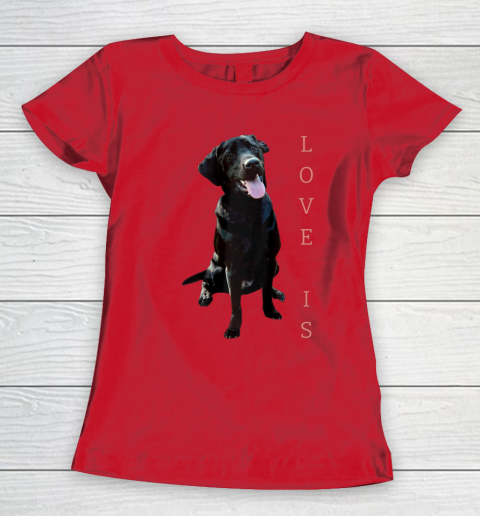 Dog Mom Shirt Labrador Retriever Shirt Women Men Kids Black Lab Dog Mom Women's T-Shirt 9