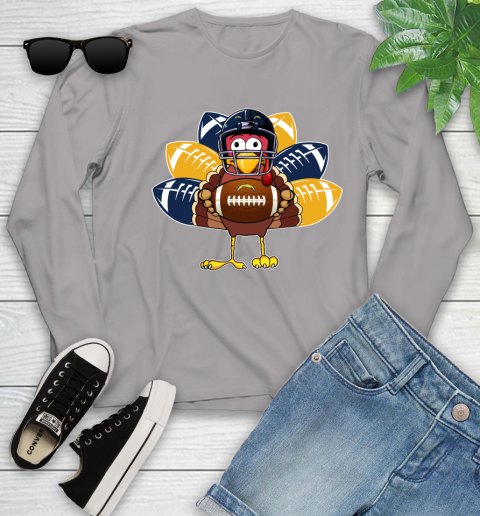 San Diego Chargers Turkey Thanksgiving Day Youth Long Sleeve 5
