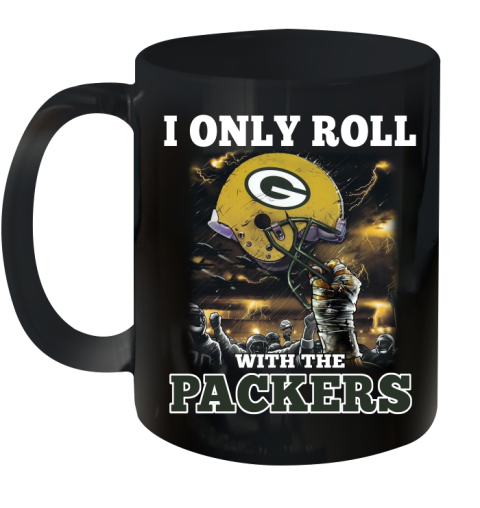 Green Bay Packers NFL Football I Only Roll With My Team Sports Ceramic Mug 11oz