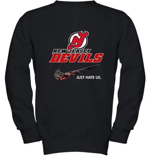 NHL Team New Jersey Devils x Nike Just Hate Us Hockey Youth Sweatshirt