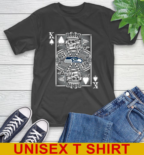 Seattle Seahawks NFL Football The King Of Spades Death Cards Shirt T-Shirt