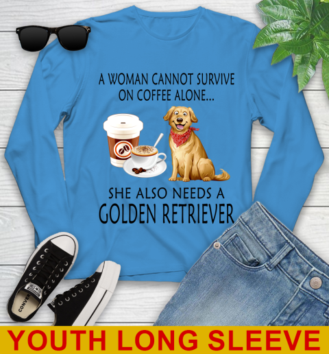 Women cannot survive on coffee alone she also need a GOLDEN tshirt 106