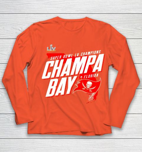 Champa Bay Tampa Bay Buccaneers Super Bowl LV Champions Youth Long Sleeve 3