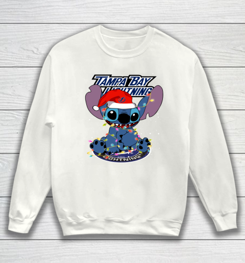 Tampa Bay Lightning NHL Hockey noel stitch Christmas Sweatshirt