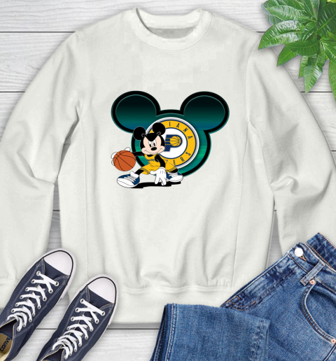 NBA Indiana Pacers Mickey Mouse Disney Basketball Sweatshirt