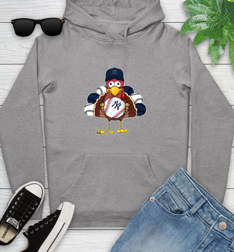 New York Yankees Turkey thanksgiving Youth Hoodie 6