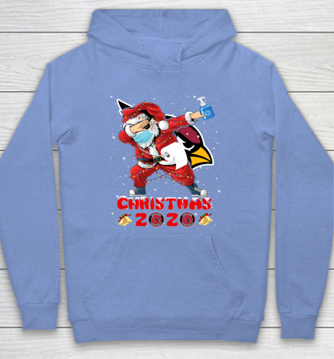 Arizona Cardinals Funny Santa Claus Dabbing Christmas 2020 NFL Hoodie 8