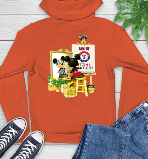 MLB Baseball Texas Rangers Mickey Drawing Shirt 16