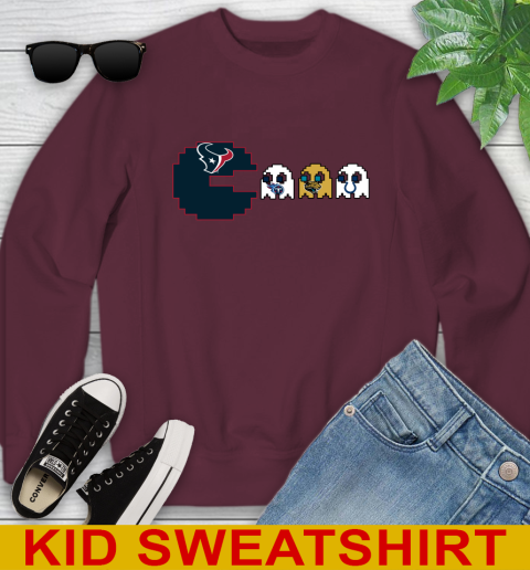 Houston Texans NFL Football Pac Man Champion Youth Sweatshirt 5