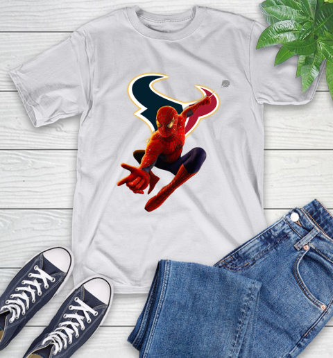 NFL Spider Man Avengers Endgame Football Houston Texans T-Shirt 12
