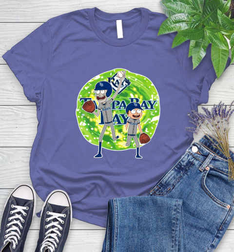 MLB Tampa Bay Rays Rick And Morty Baseball Sports Women's T-Shirt 11