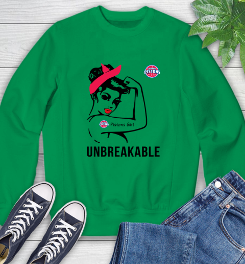 NBA Detroit Pistons Girl Unbreakable Basketball Sports Sweatshirt 4