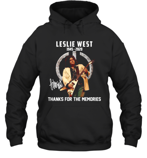 Leslie West 1945 2020 Thank You For The Memories Signature Hoodie